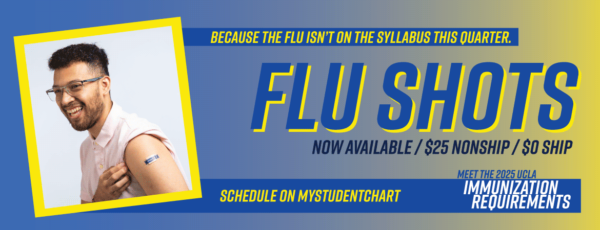 Flu Shots Now Available by scheduling using MyStudentChart