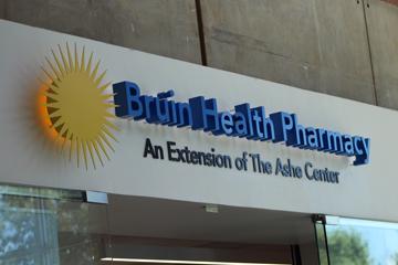 Entrance of Bruin Health Pharmacy
